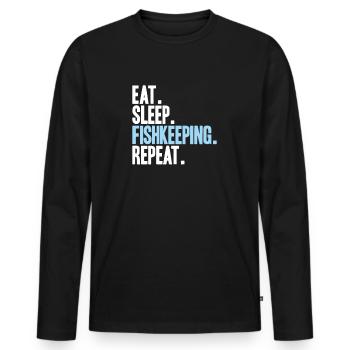 Aquaristics Aquarist Aquarium Fish Aquarist - Men's Premium Organic Long Sleeve Shirt - black - Front - Nico (187cm)