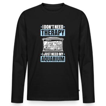 Aquaristics Aquarist Aquarium Fish Aquarist - Men's Premium Organic Long Sleeve Shirt - black - Front - Nico (187cm)