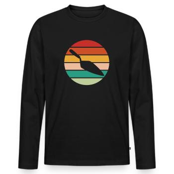 Master Masonry Masonry Bricklayer Mason - Men's Premium Organic Long Sleeve Shirt - black - Front - Nico (187cm)