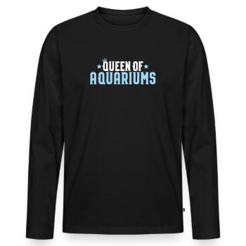 Aquaristics Aquarist Aquarium Fish Aquarist - Men's Premium Organic Long Sleeve Shirt - black - Front - Nico (187cm)