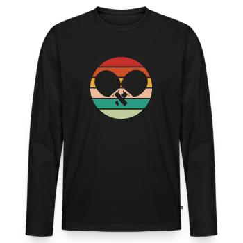 Tischtennis Ping Pong Pingpong Table Tennis - T-shirt manches longues Premium bio Homme - noir - Devant - Nico (187cm)