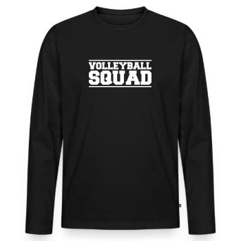 Volleyball Volleyball Player Volleyball Player Volley - Men's Premium Organic Long Sleeve Shirt - black - Front - Nico (187cm)