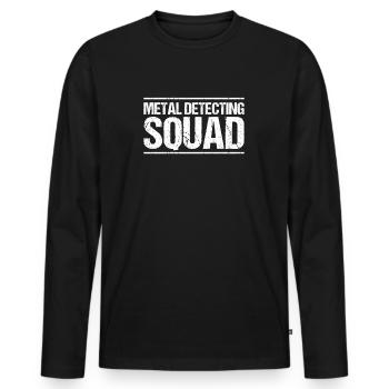 Détecteur Sondler Détecteur de métaux - T-shirt manches longues Premium bio Homme - noir - Devant - Nico (187cm)