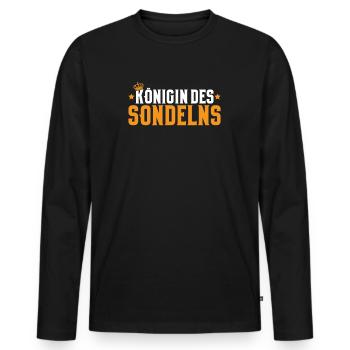 Sondengänger Sondler Metalldetektor Detectorist - Männer Premium Bio Langarmshirt - Schwarz - Vorne - Nico (187cm)