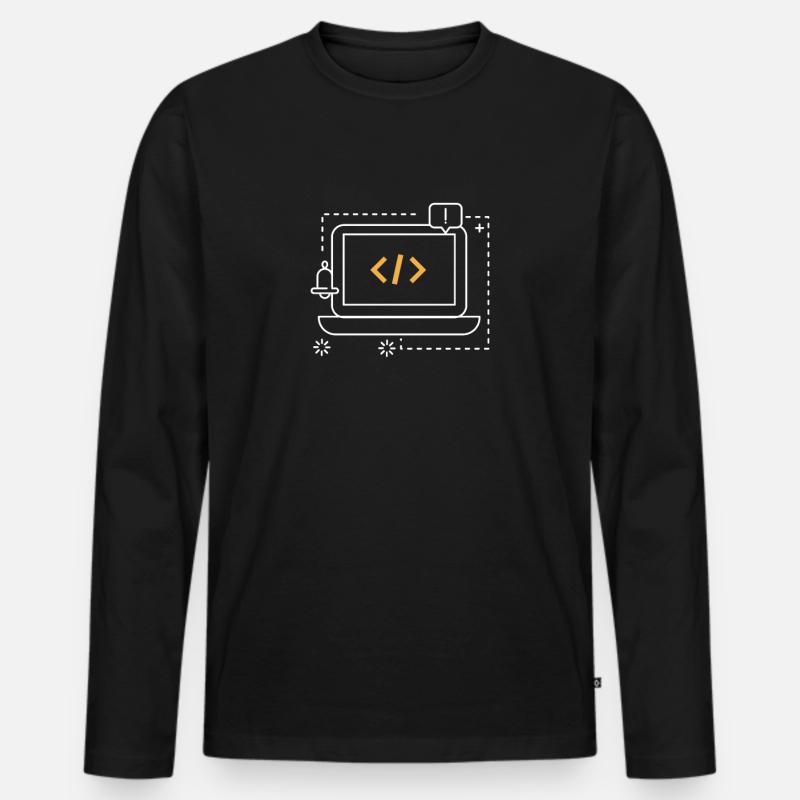 Programmierer - Männer Premium Bio Langarmshirt - Schwarz