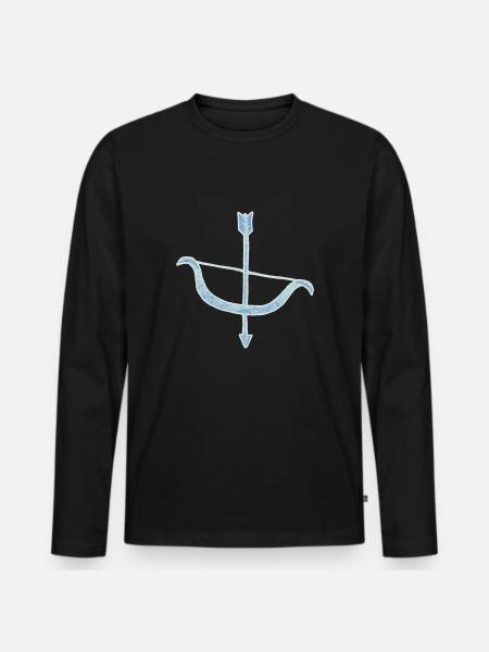 archery - Men's Premium Organic Long Sleeve Shirt - black