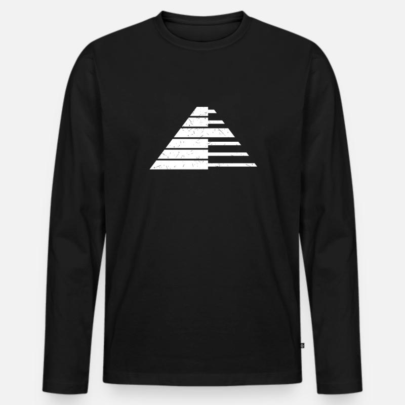 Orgel - Männer Premium Bio Langarmshirt - Schwarz