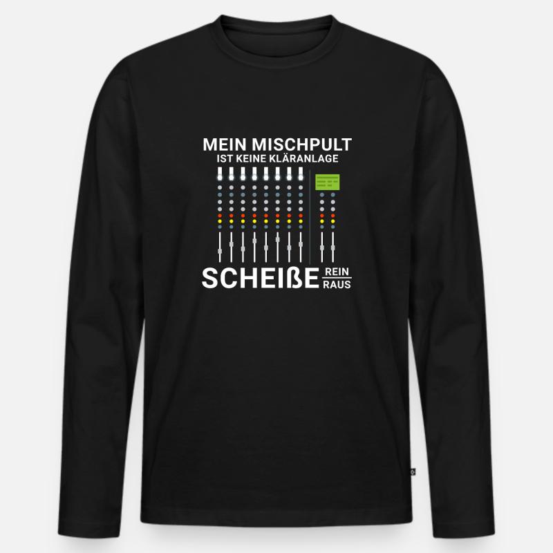 Tontechnik Veranstaltungstechniker Veranstaltung - Männer Premium Bio Langarmshirt - Schwarz
