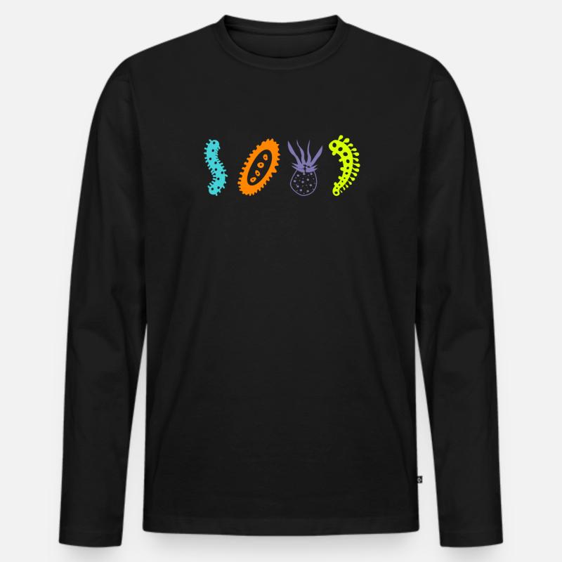 Biologe - Männer Premium Bio Langarmshirt - Schwarz
