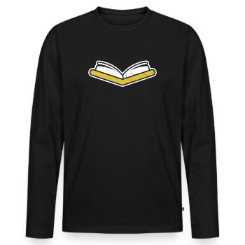 German studies - Men's Premium Organic Long Sleeve Shirt - black - Front - Nico (187cm)
