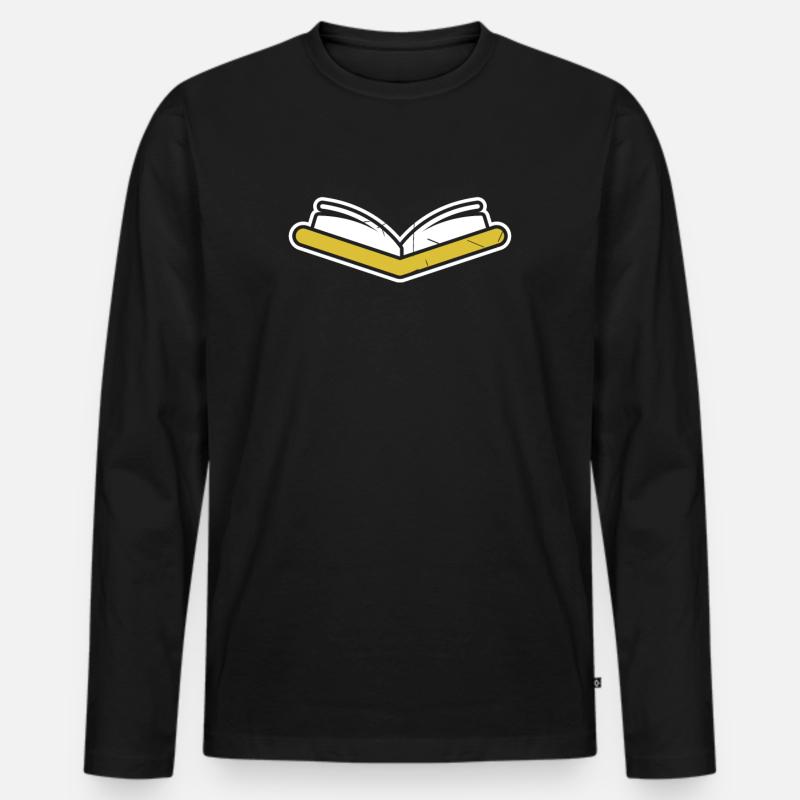 Germanistik - Männer Premium Bio Langarmshirt - Schwarz