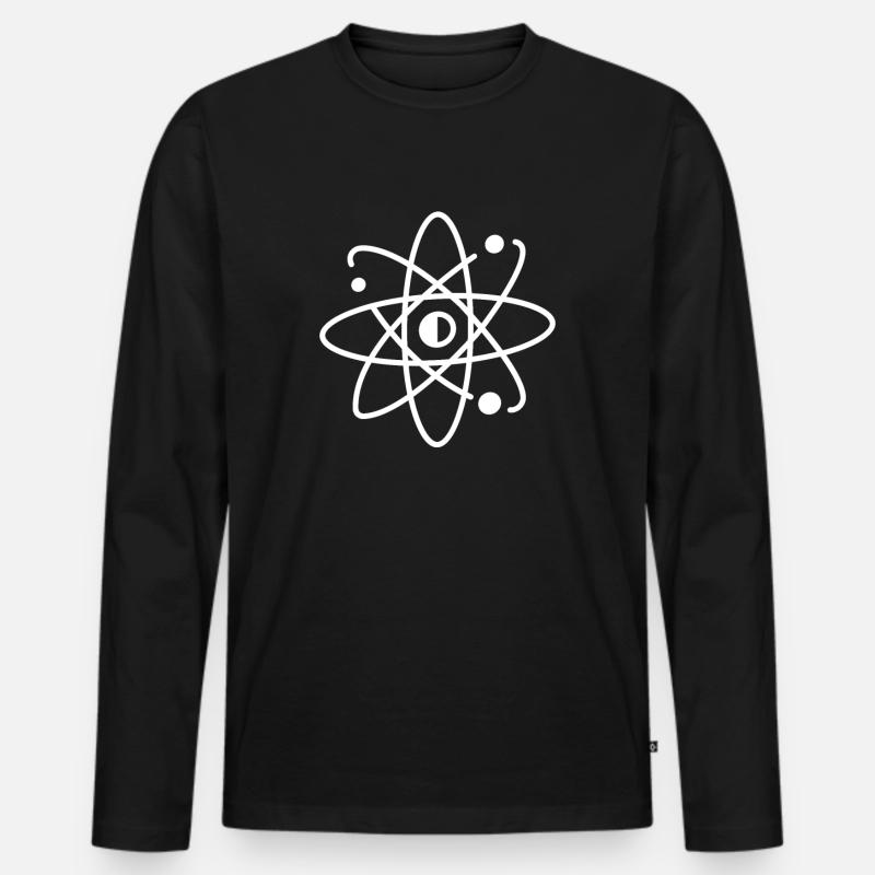 Physiker - Männer Premium Bio Langarmshirt - Schwarz