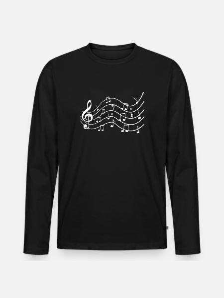 Choir - Men's Premium Organic Long Sleeve Shirt - black