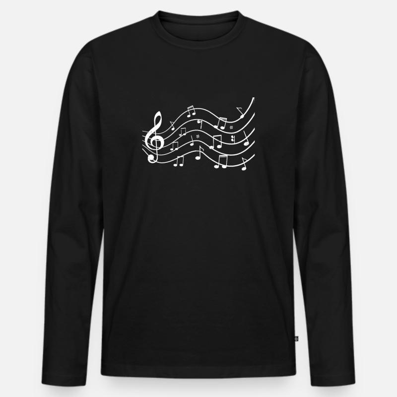 Chor - Männer Premium Bio Langarmshirt - Schwarz