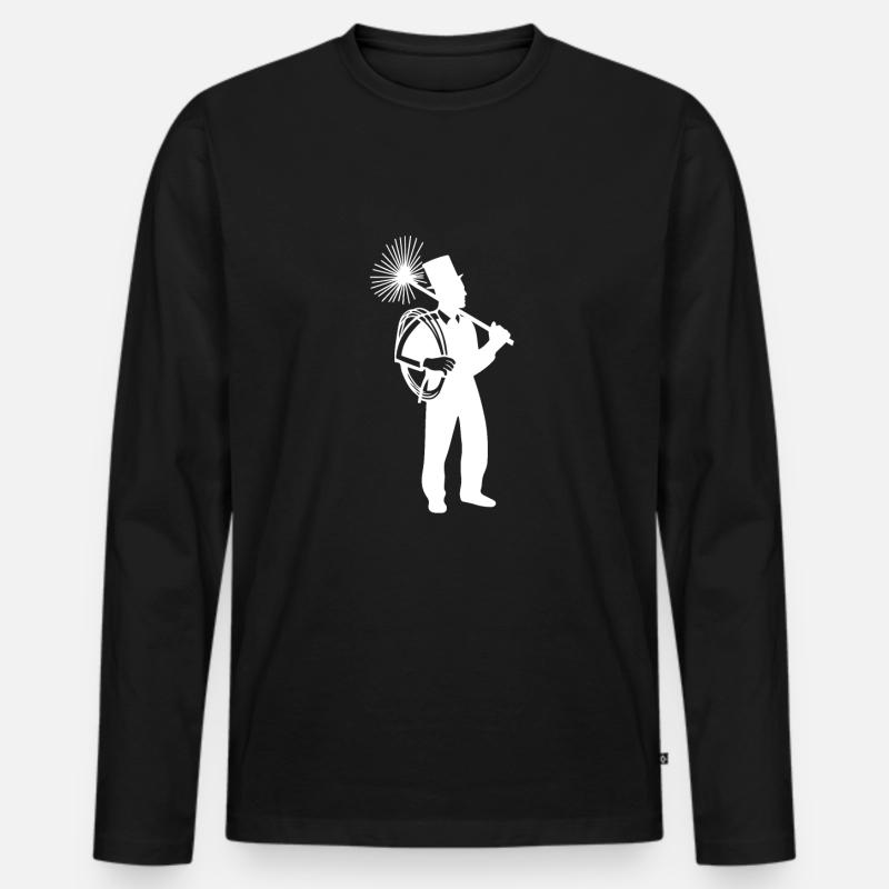 Schornsteinfeger - Männer Premium Bio Langarmshirt - Schwarz