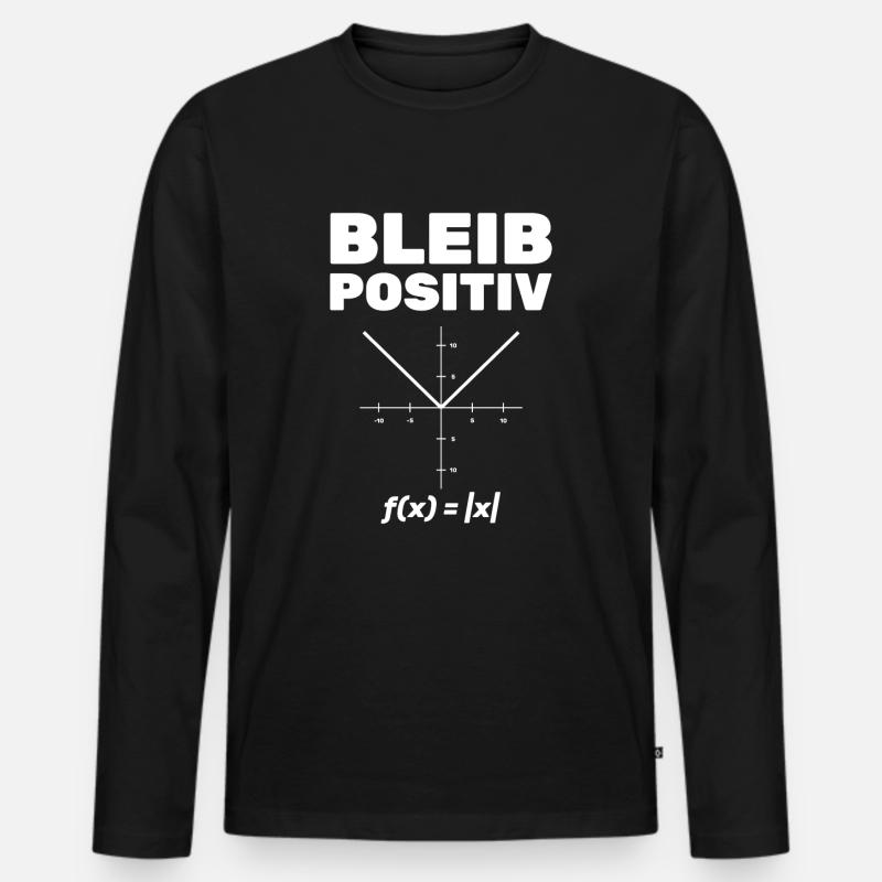 Mathematiker Mathematik Lehrer - Männer Premium Bio Langarmshirt - Schwarz