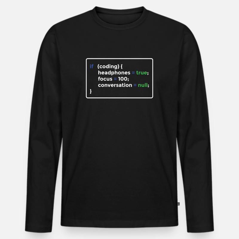 Programmierer Programmieren Männer Premium Bio Langarmshirt