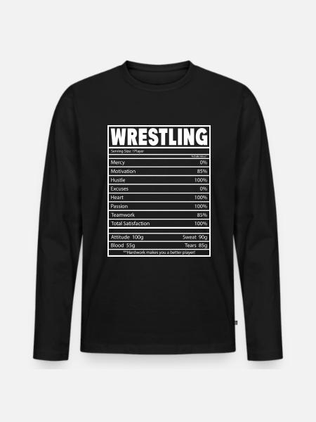 Wrestling - Men's Premium Organic Long Sleeve Shirt - black