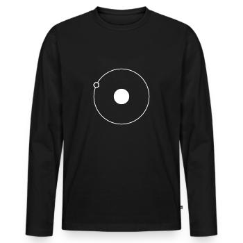 Wasserstoff Brennstoffzelle Hydrogen Fahrzeug - Männer Premium Bio Langarmshirt - Schwarz - Vorne - Nico (187cm)