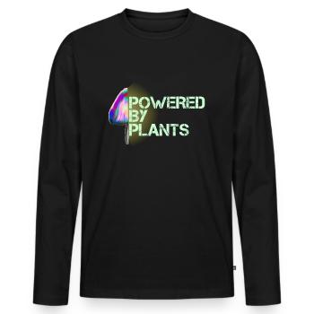 Pilze essen Magic Mushroom Pflanzen - Männer Premium Bio Langarmshirt - Schwarz - Vorne - Nico (187cm)
