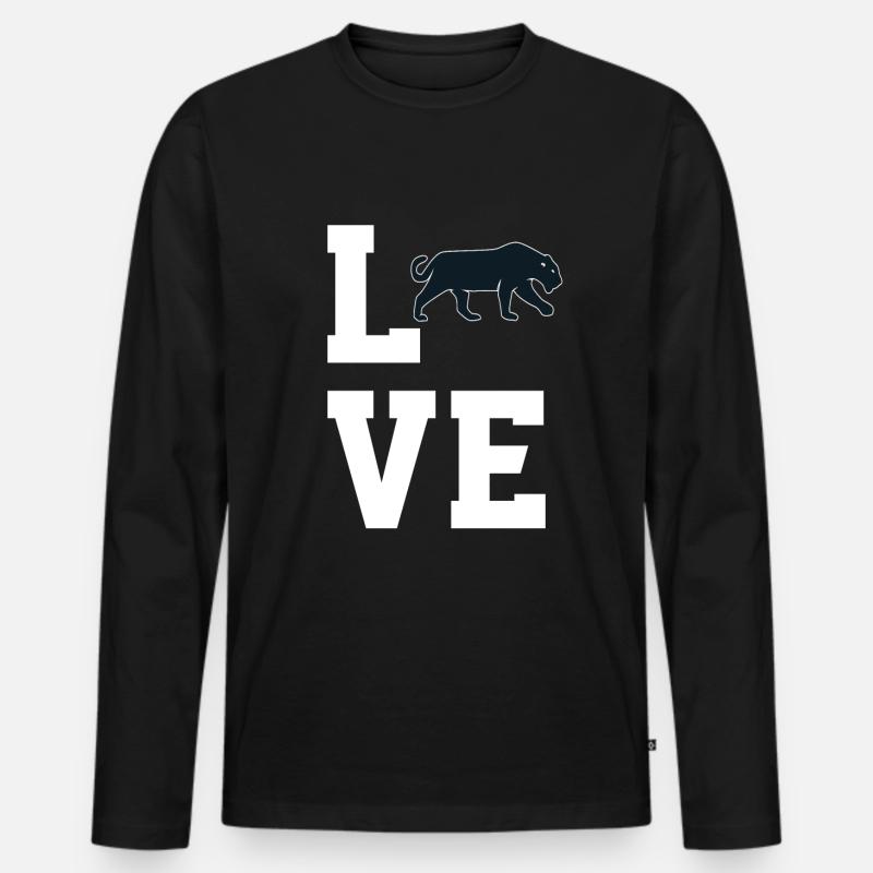 Cara Nera - Maglia a manica lunga ecologica premium da uomo - nero