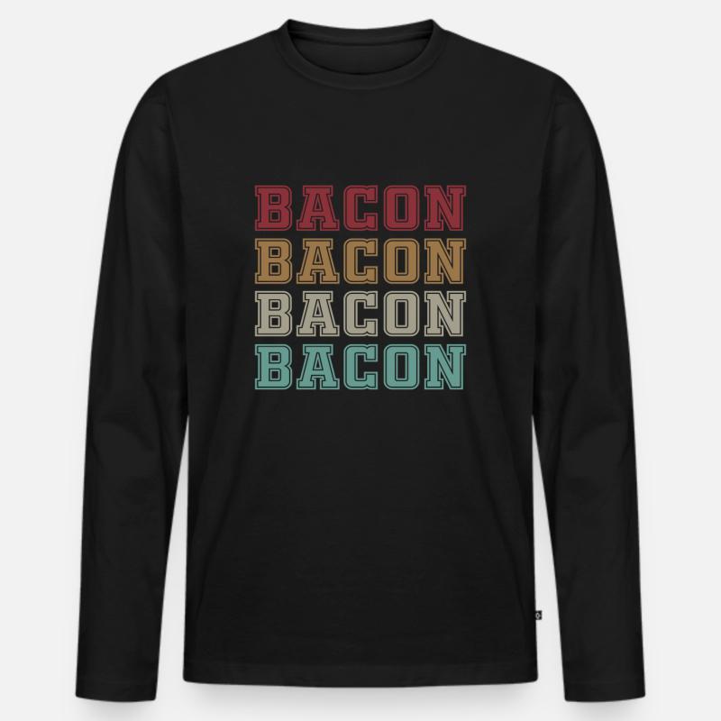 Speck - Männer Premium Bio Langarmshirt - Schwarz