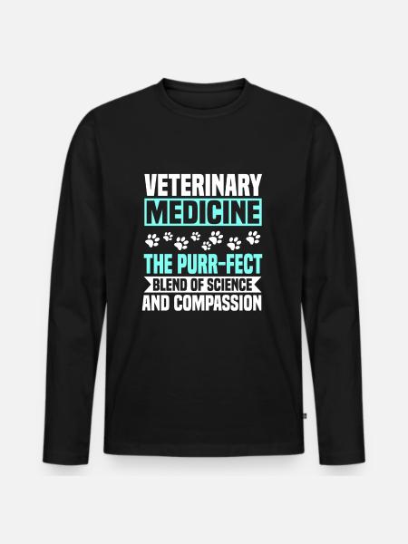 Veterinary medicine - Men's Premium Organic Long Sleeve Shirt - black