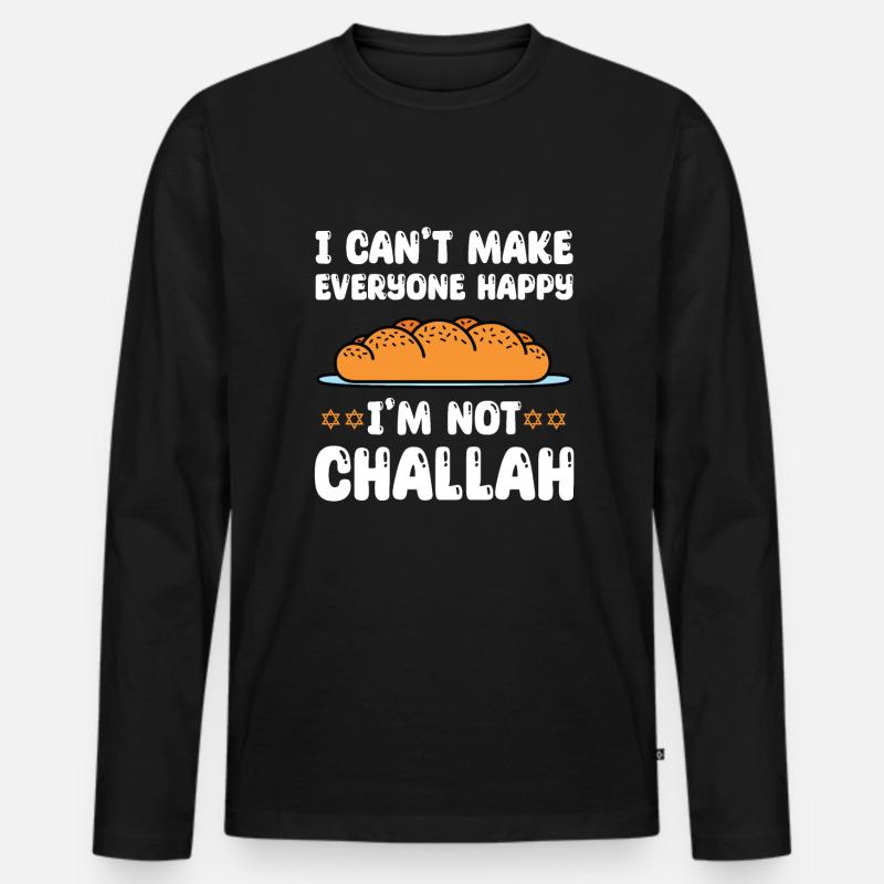 Challa - Männer Premium Bio Langarmshirt - Schwarz