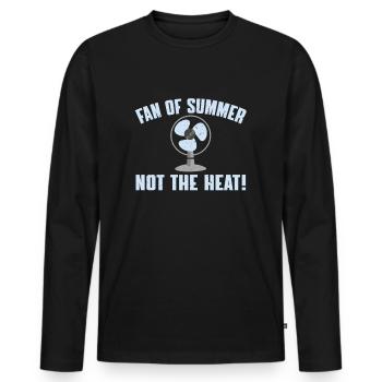 Retro Ferry Vêtements Porte-conteneurs - T-shirt manches longues Premium bio Homme - noir - Devant - Nico (187cm)