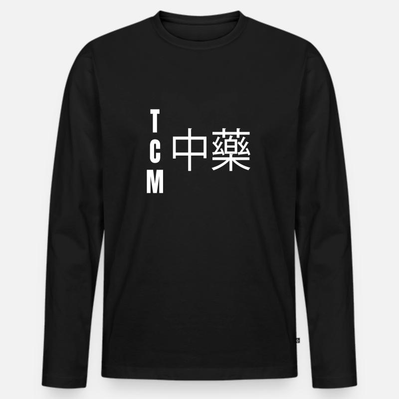TCM - Männer Premium Bio Langarmshirt - Schwarz