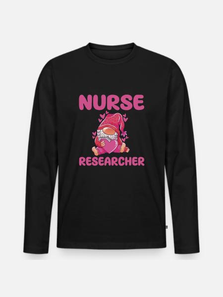 Nursing researcher - Men's Premium Organic Long Sleeve Shirt - black