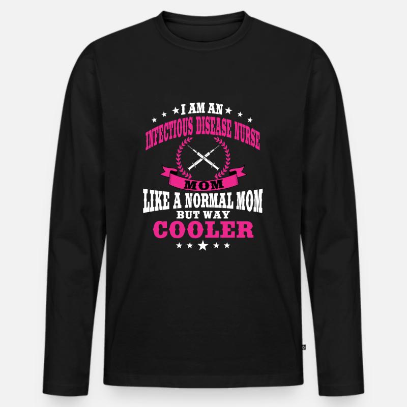 Lustiger Spruch Einer Krankenschwester Für - Männer Premium Bio Langarmshirt - Schwarz