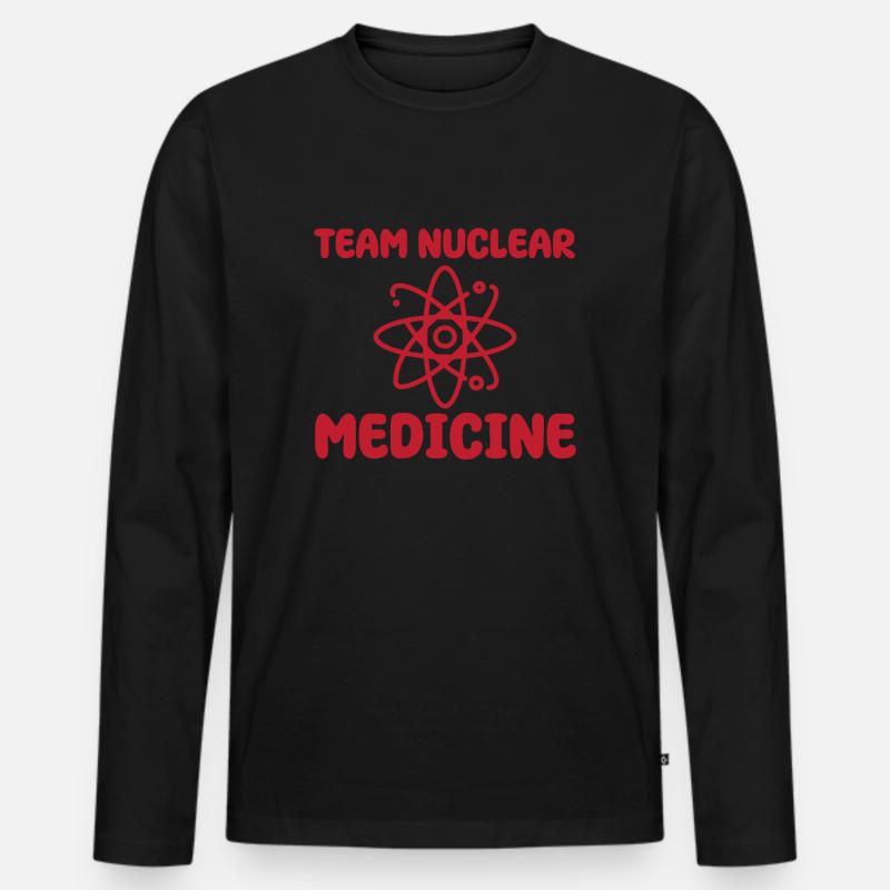 Team Nuklearmedizinischer Technologe - Männer Premium Bio Langarmshirt - Schwarz