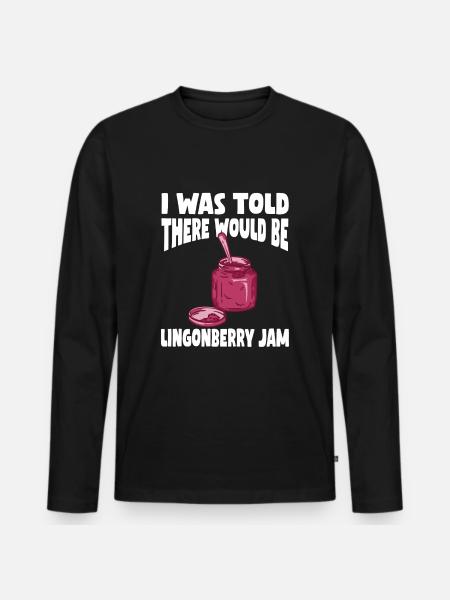 Swedish Lovers Swedish Cranberry Marme - Men's Premium Organic Long Sleeve Shirt - black