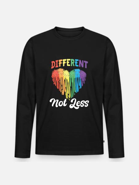 Autism awareness shirt - Men's Premium Organic Long Sleeve Shirt - black