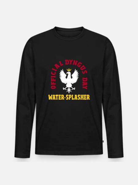 PolniscŚmigus-Dyngus Water Splash - Men's Premium Organic Long Sleeve Shirt - black