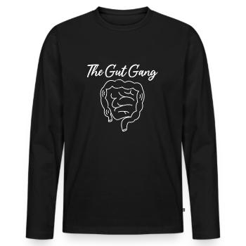 Endoscopy – The Gut Gang - Men's Premium Organic Long Sleeve Shirt - black - Front - Nico (187cm)