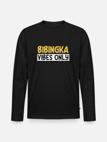 Bibingka T-Shirt - Men's Premium Organic Long Sleeve Shirt - black