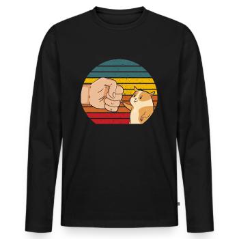 Meilleur costume de hamster de papa au monde pour - T-shirt manches longues Premium bio Homme - noir - Devant - Nico (187cm)