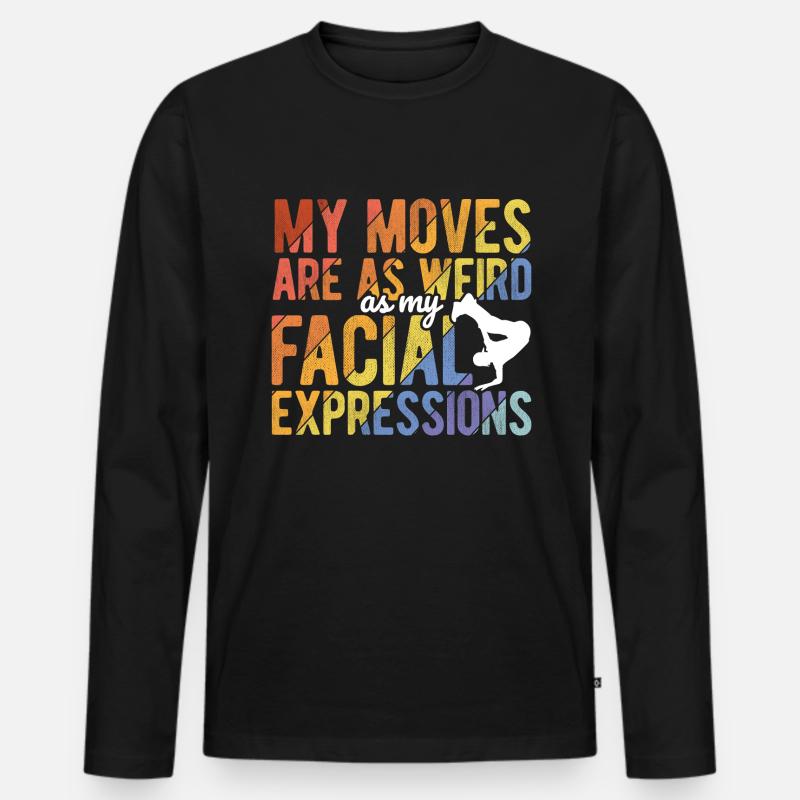 Breakdancing Tanzen für Tänzer - Männer Premium Bio Langarmshirt - Schwarz
