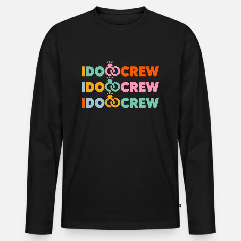 Ich mache Crew-Geschenk - Männer Premium Bio Langarmshirt - Schwarz