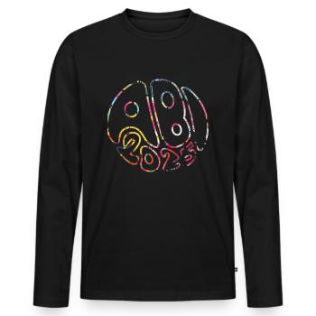 Abi 2025 Groovy Abiball Matura Geschenk - Männer Premium Bio Langarmshirt - Schwarz - Vorne - Nico (187cm)