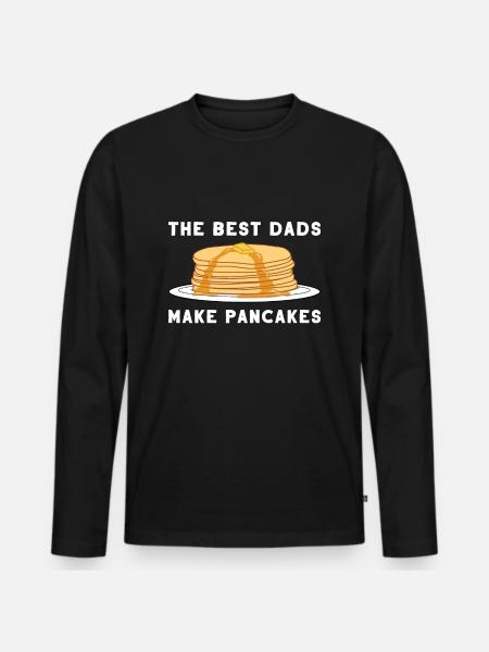 Pancake pancake pancake père - T-shirt manches longues Premium bio Homme - noir
