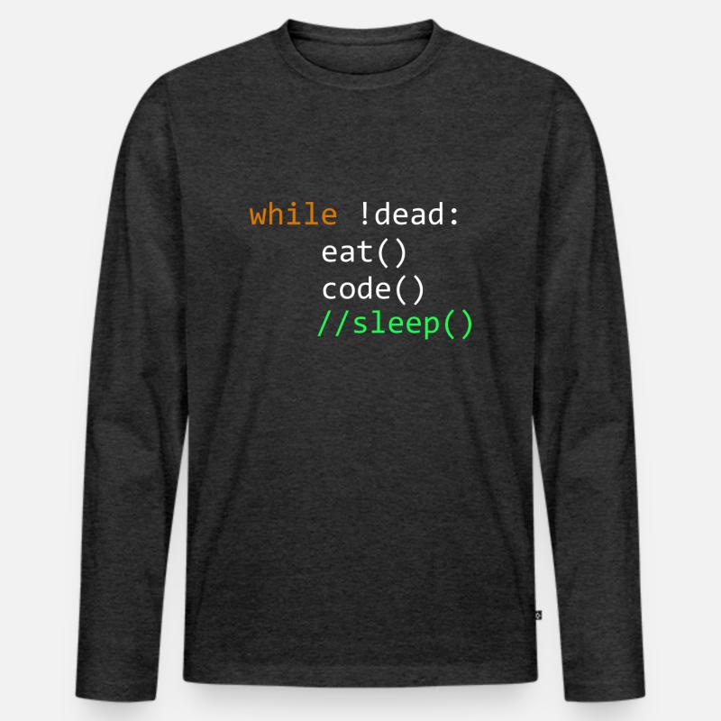 Programming Computer Science Developer Programmer Men's Premium Organic Long Sleeve Shirt