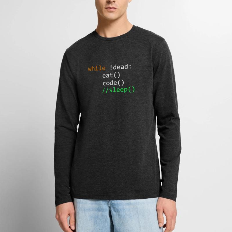 Programming Computer Science Developer Programmer Men's Premium Organic Long Sleeve Shirt