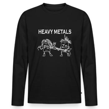Chemistry Chemist Science Student Gift - Men's Premium Organic Long Sleeve Shirt - black - Front - Nico (187cm)