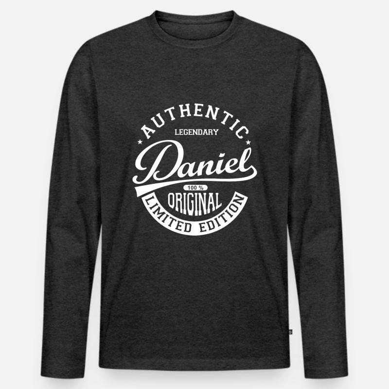 Daniel gift tshirt personalized first name daniel Men's Premium Organic Long Sleeve Shirt