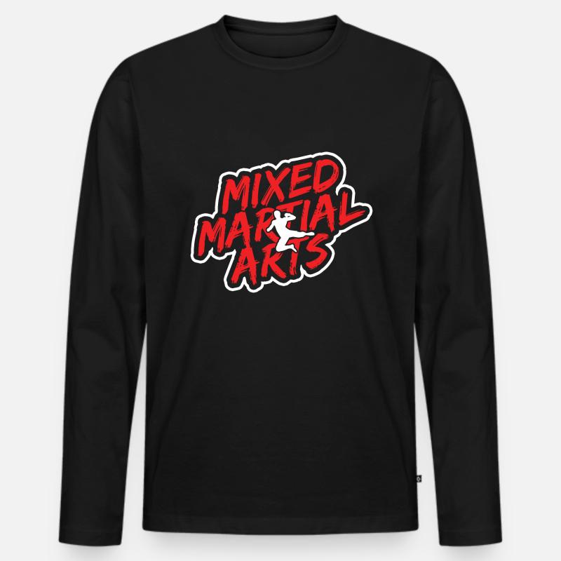 Mixed Martial Arts MMA - Männer Premium Bio Langarmshirt - Schwarz