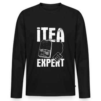 Informatiker Spruch It Experte Computer Nerd Admin - Männer Premium Bio Langarmshirt - Schwarz - Vorne - Nico (187cm)