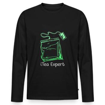 Informatiker Spruch It Experte Computer Nerd Admin - Männer Premium Bio Langarmshirt - Schwarz - Vorne - Nico (187cm)